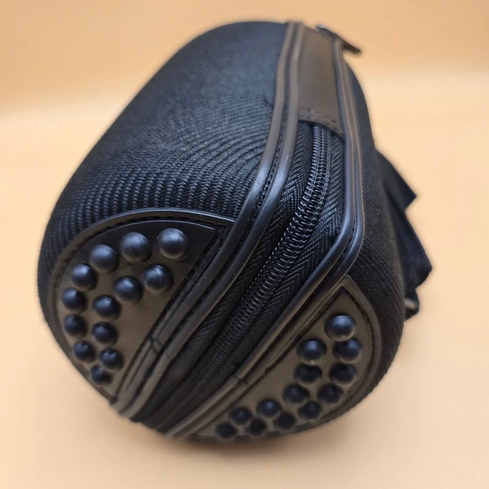 CaddyO Products Wine Bottle Carrier Bag Zipper‎ Black Nylon with Corkscrew NWOT